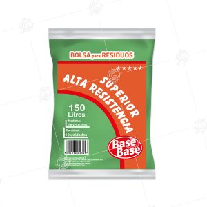 BOLSA P/RES. BASE BASE SUP. ALTA RESIST.150 LTRS 10UN
